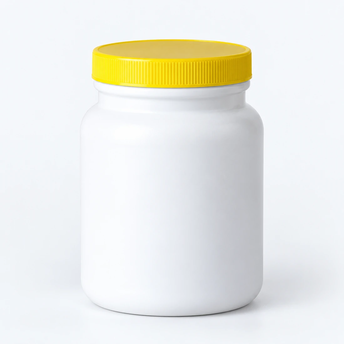 HDPE jar · 1000 ml / Yellow screw cap