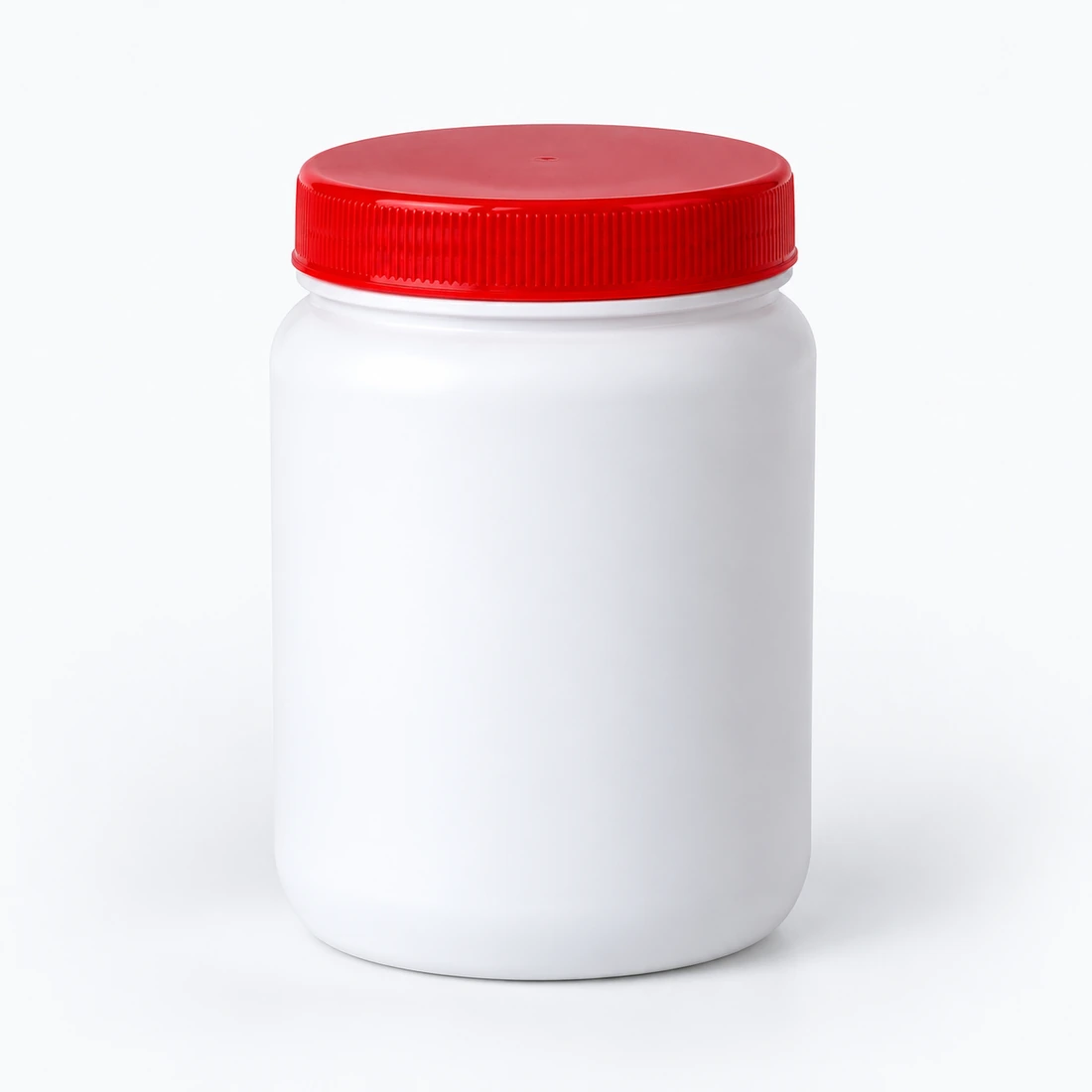 HDPE jar · 500 ml / Red screw cap