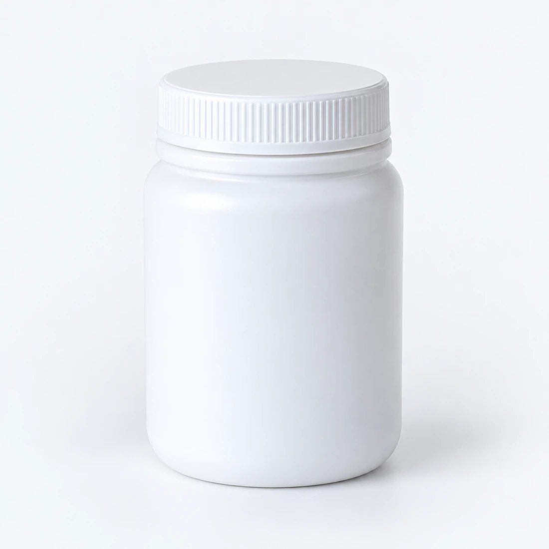 HDPE jar · 500 ml / White screw cap